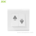 16AX 250V Curtain Switch White wall switch